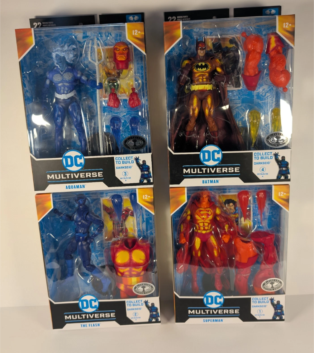 McFarlane DC Multiverse  Justice League Task Force (Platinum) Complete Set