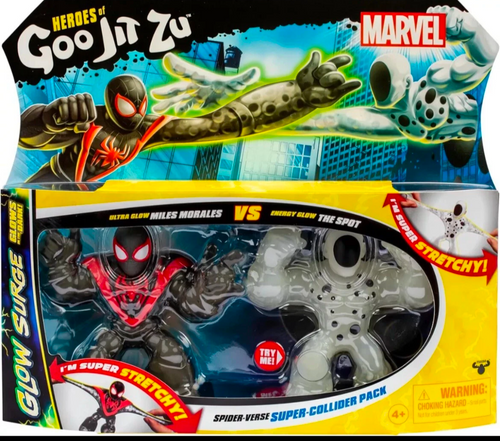 Heroes of Goo Jit Zu Marvel GLOW SURGE Miles Morales Spider-Man Vs The Spot